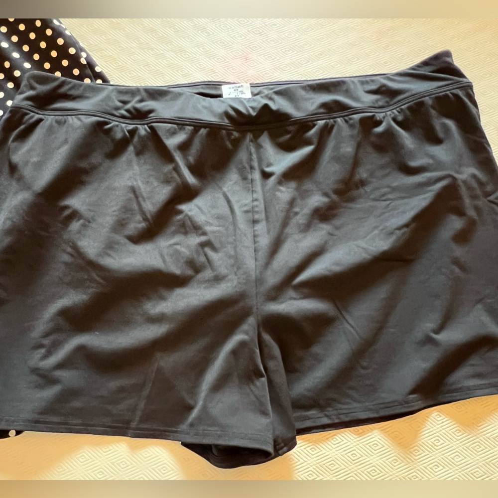 Lands End Women’s Swim Shorts Plus Size Black